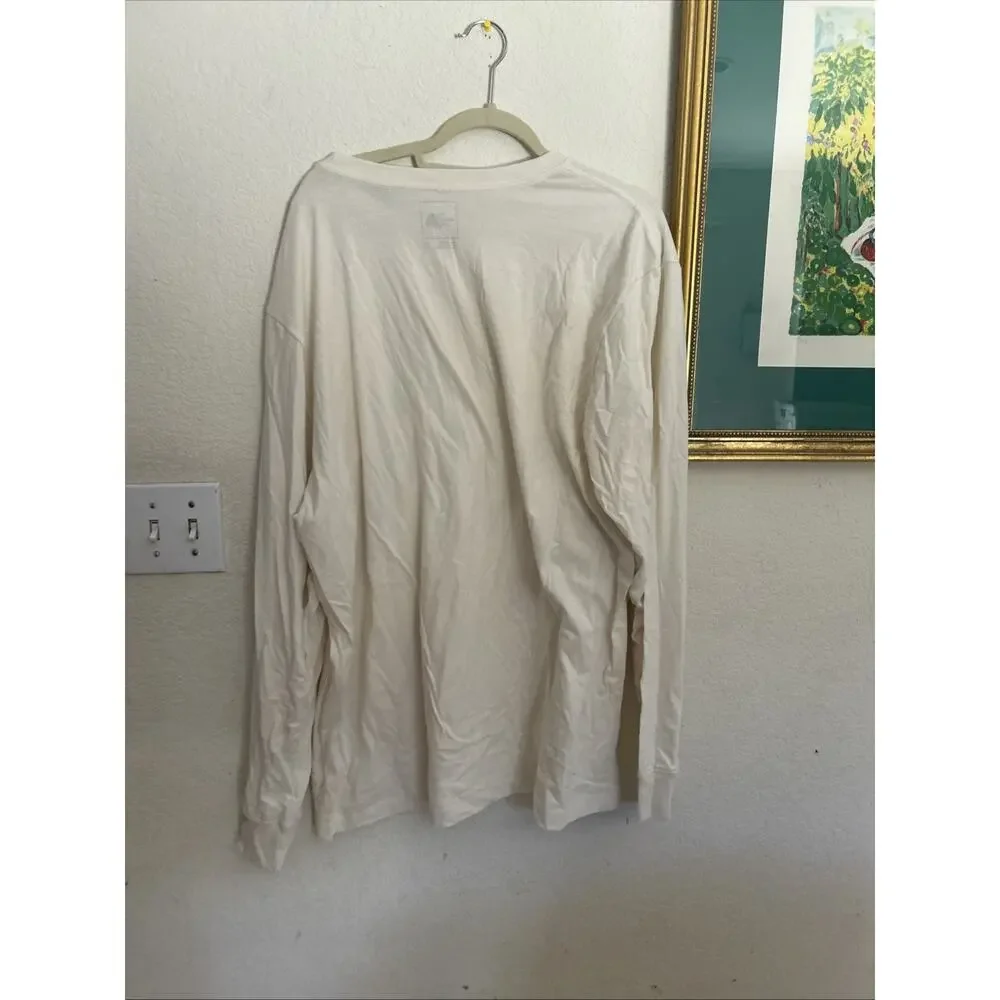 North Face Evolution Simple Dome Regular Long-Sleeve Tee In White XXL